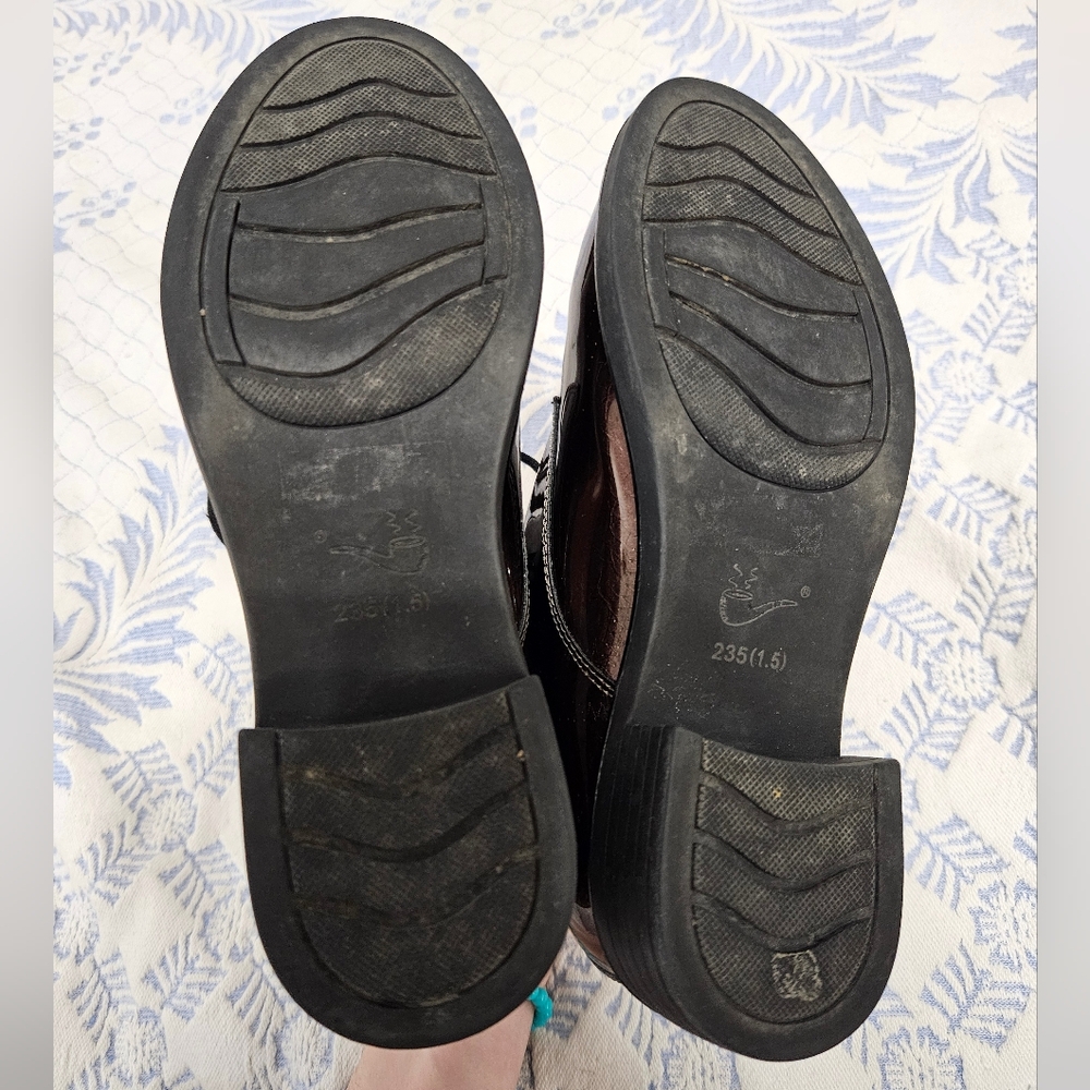 Glossy Rhinestone Lace-ups - Picture 7 of 13